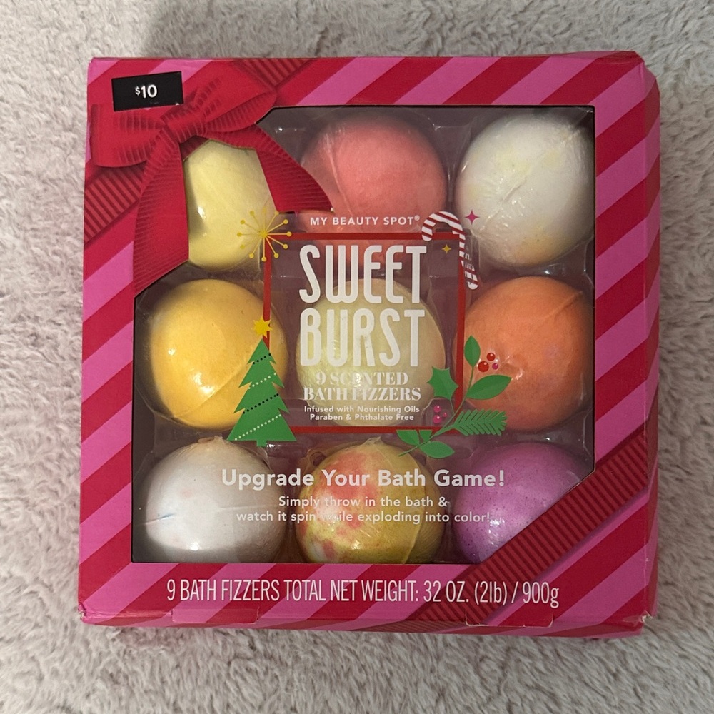 Sweet Burst 9 scented bath Fizzers
